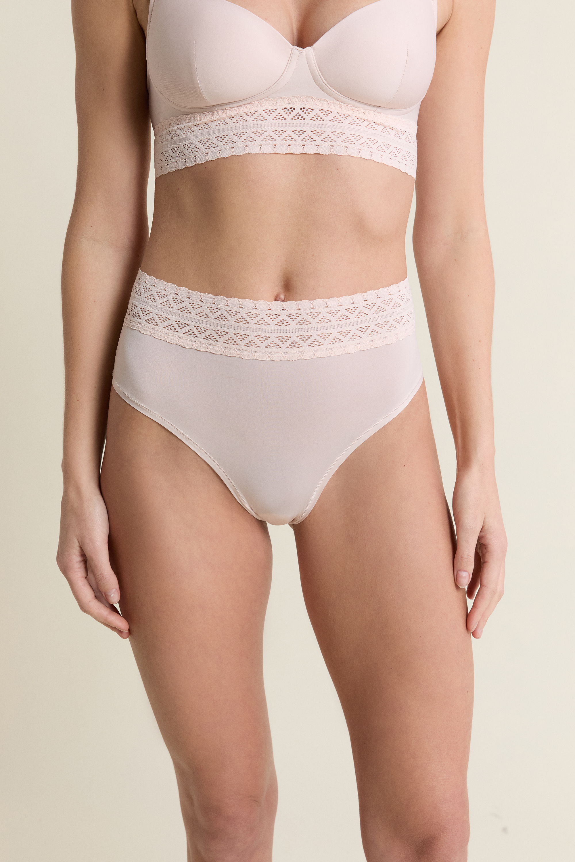 Slip midi da maternità con dettagli in pizzo