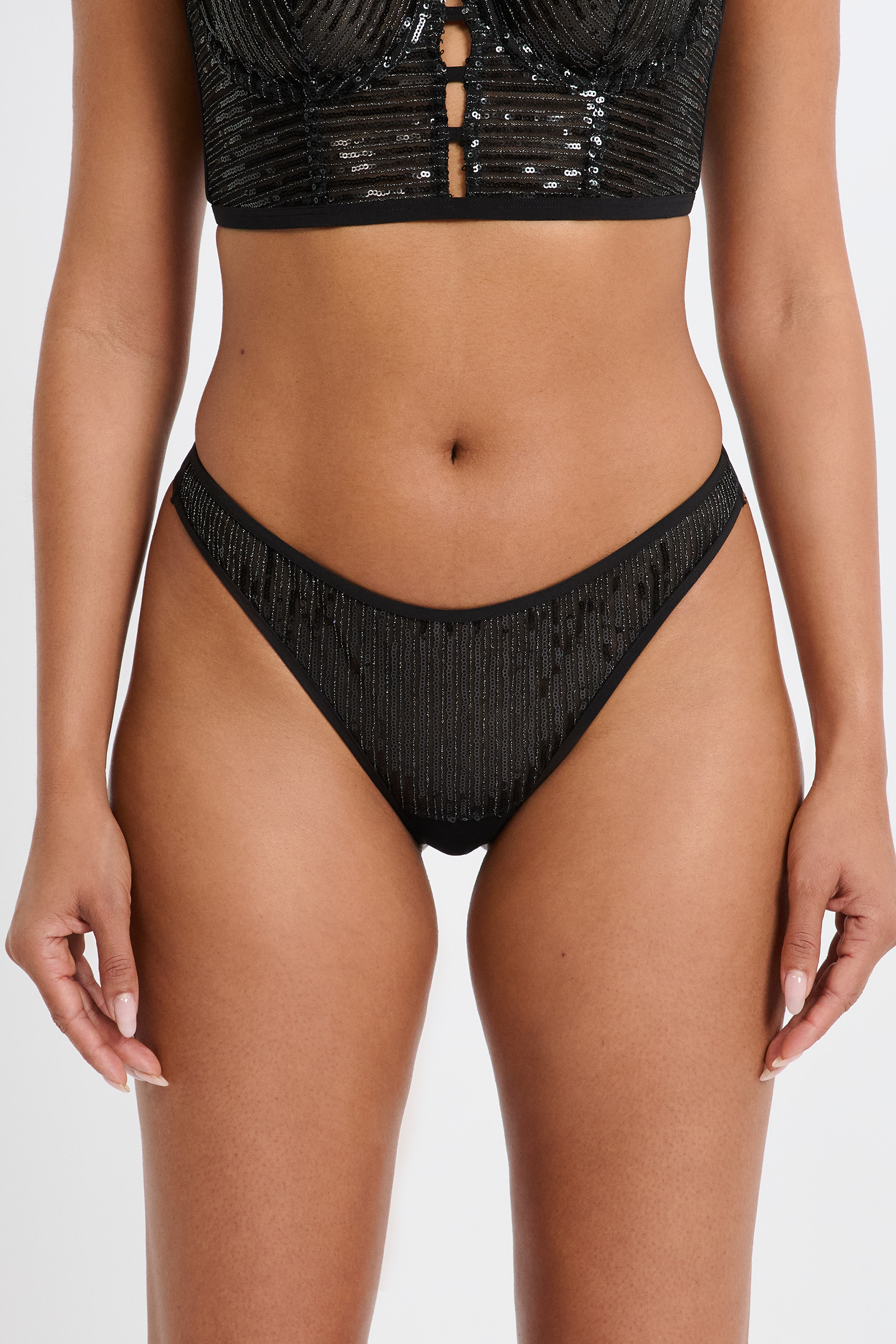 Tanga in Tulle con Strass