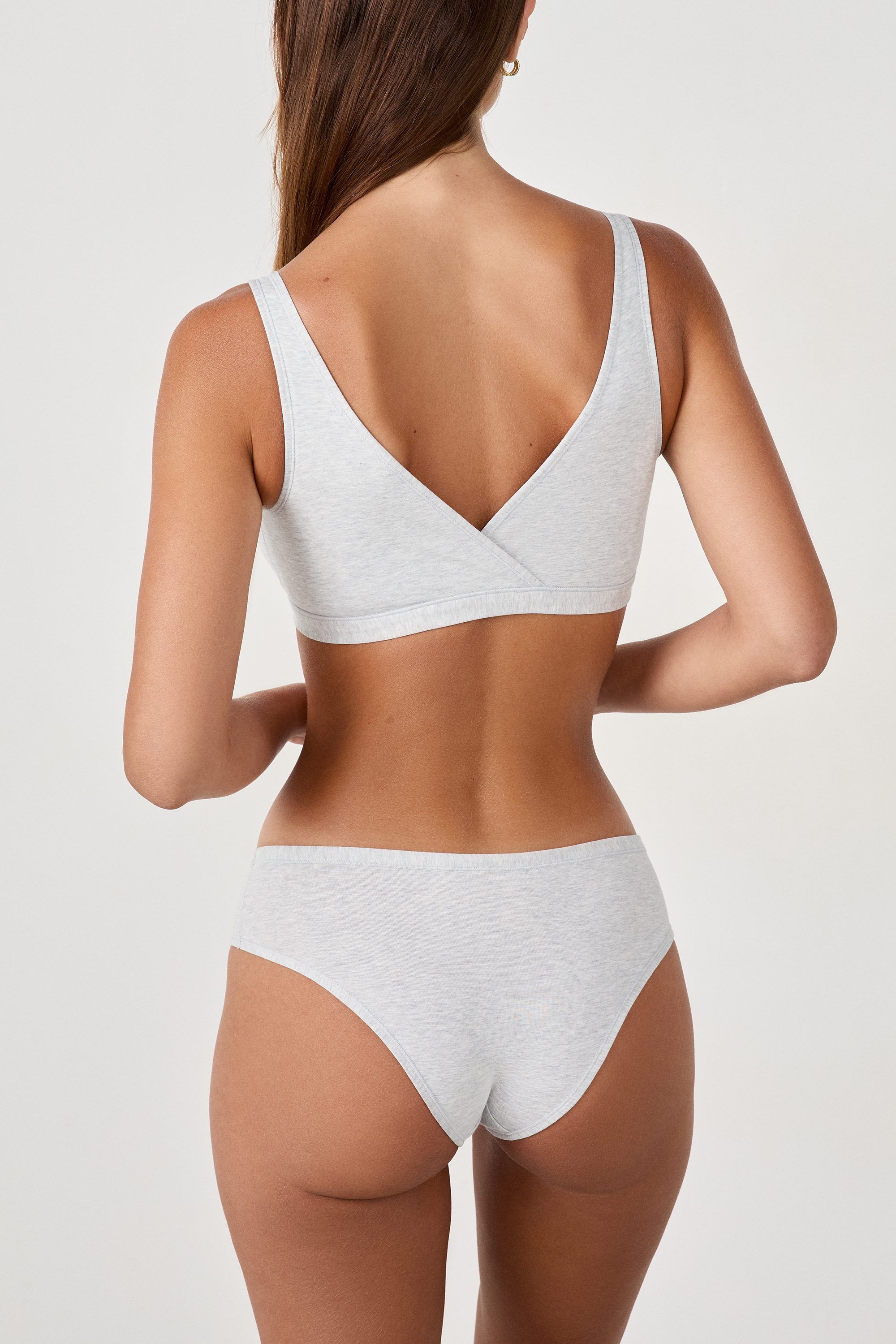 Slip hipster in cotone organico elasticizzato