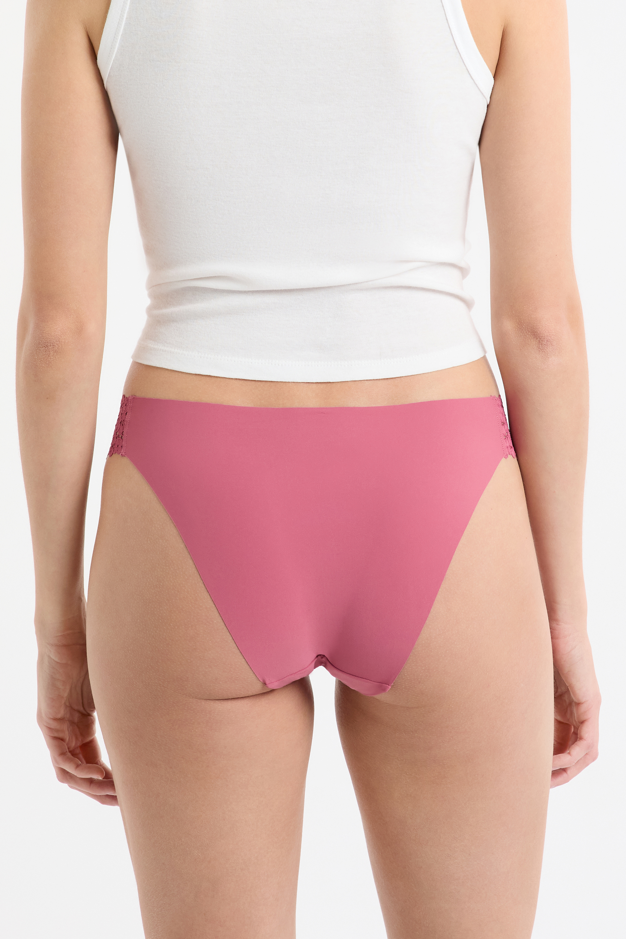 Slip in microfibra e pizzo